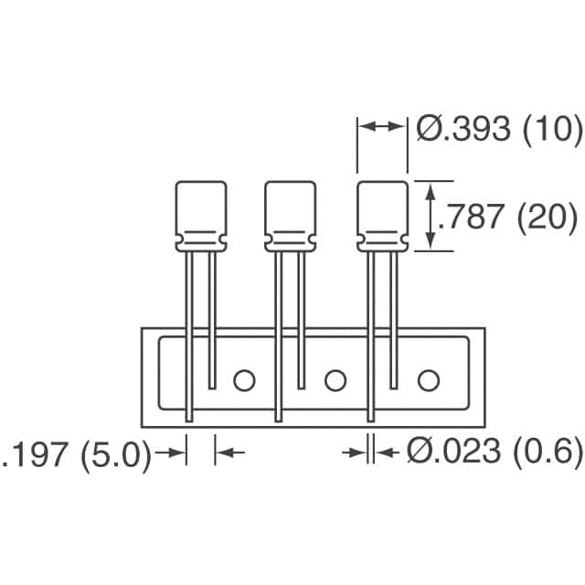 ECA-0JM332B Panasonic Electronic Components  Aluminium-Elektrolytkondensatoren